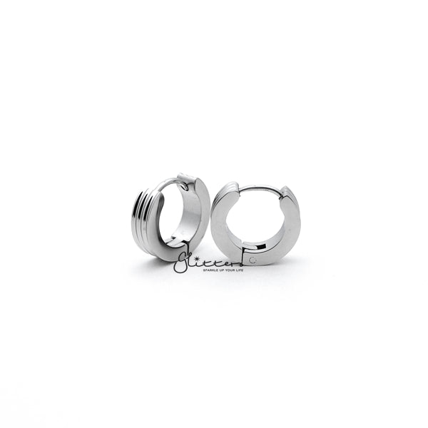 Men's 9ct White Gold Diamond Huggie Hoop Earring – Bijou Jewellery