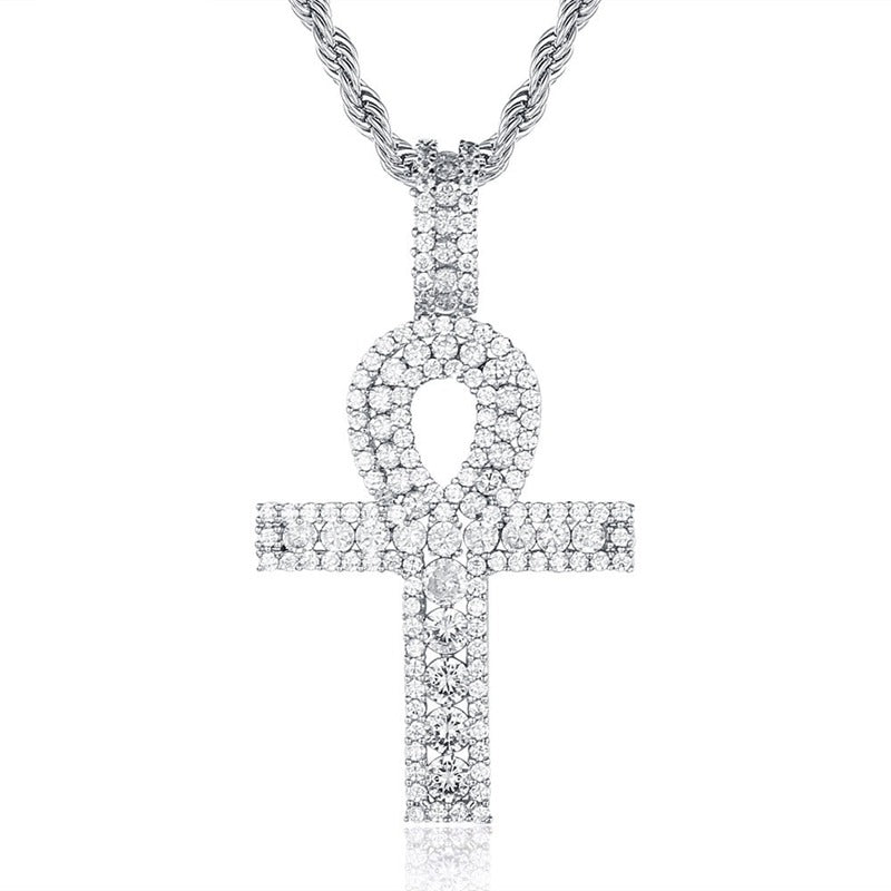 Diamond on sale ankh necklace