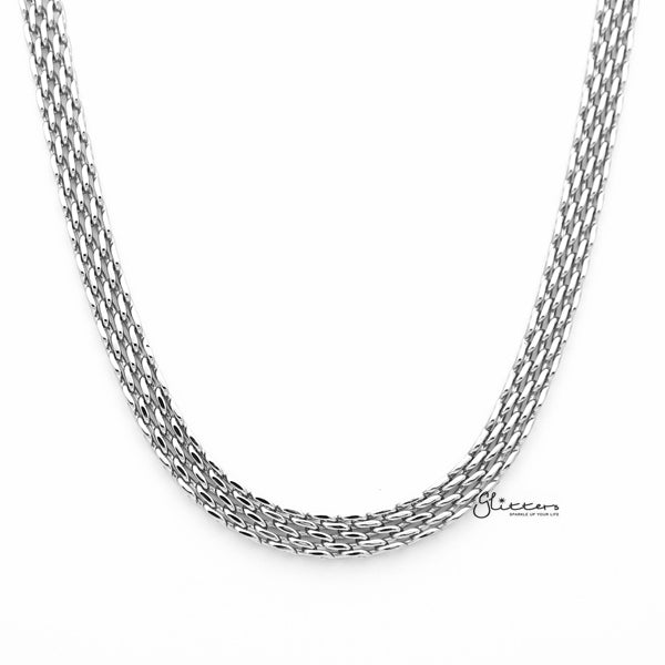 Stainless Steel Multi Link Chain Men's Necklaces - 8mm width | 61cm length-Chain Necklaces, Jewellery, Men's Chain, Men's Jewellery, Men's Necklace, Necklaces, Stainless Steel, Stainless Steel Chain-SC0069-01-Glitters