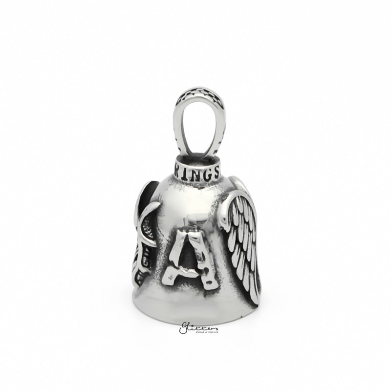 Angel Wings Stainless Steel Bell Pendant-Jewellery, Men's Jewellery, Men's Necklace, Necklaces, Pendants, Stainless Steel, Stainless Steel Pendant-SP0295-3_1-Glitters
