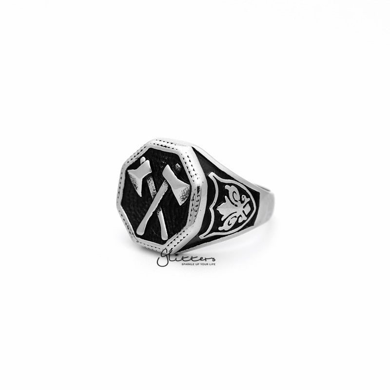 Stainless Steel Ax Hexagon Shape Casting Men's Rings-Jewellery, Men's Jewellery, Men's Rings, Rings, Stainless Steel, Stainless Steel Rings-JPG_1bb2ae36-c2e8-4e3e-80e3-5000721e4503-Glitters