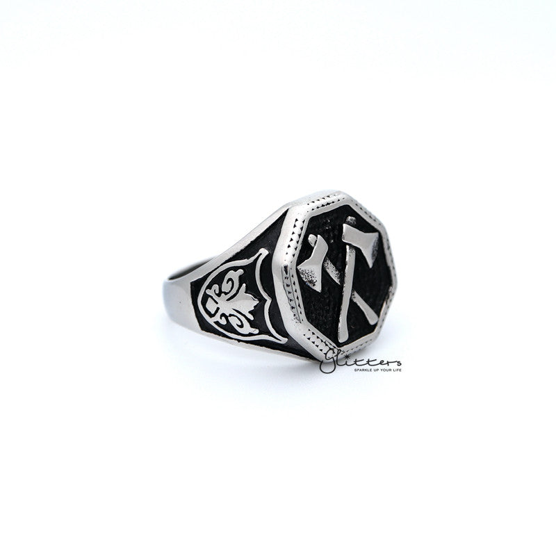 Stainless Steel Ax Hexagon Shape Casting Men's Rings-Jewellery, Men's Jewellery, Men's Rings, Rings, Stainless Steel, Stainless Steel Rings-JPG_bdfa4ff4-cf25-44b5-96bf-79f1c5fccfe9-Glitters
