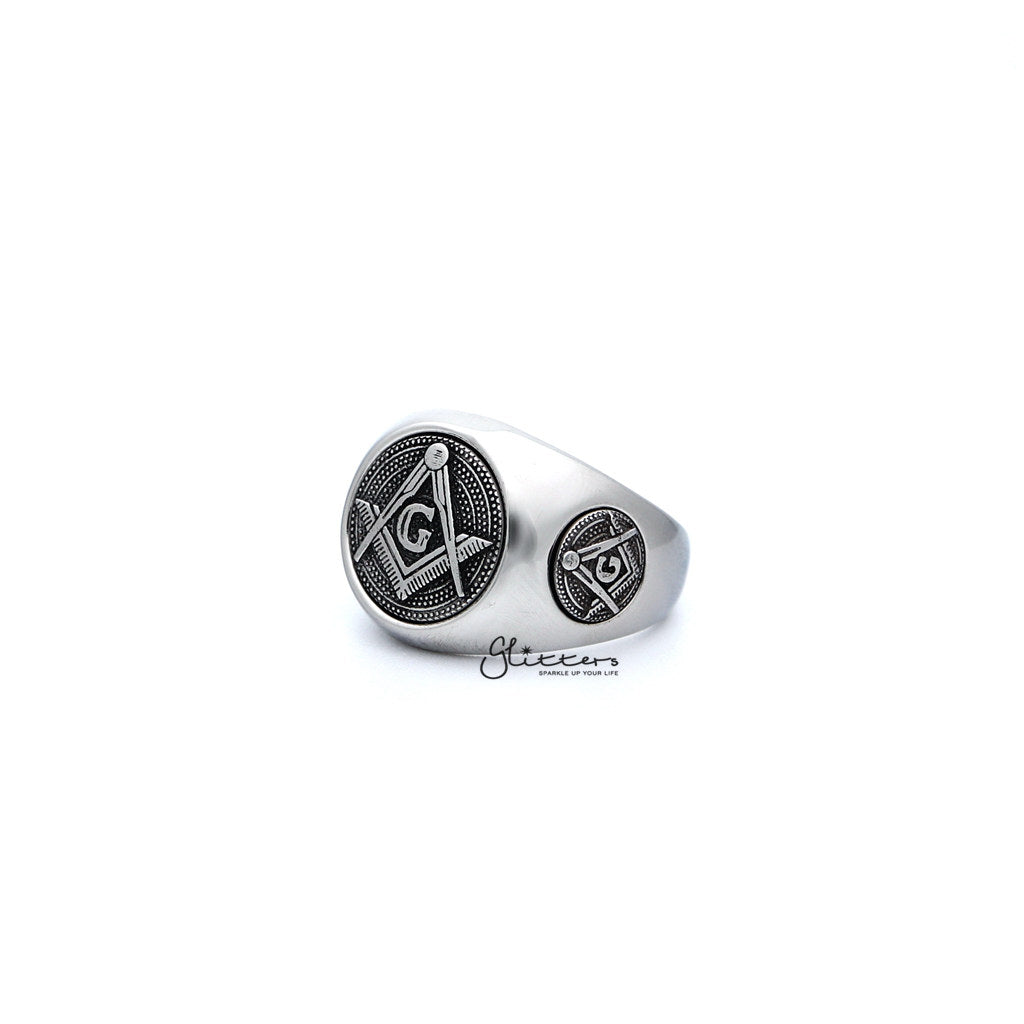 Stainless Steel Masonic Casting Men's Ring-Jewellery, Men's Jewellery, Men's Rings, Rings, Stainless Steel, Stainless Steel Rings-SR0247_1000-03-Glitters