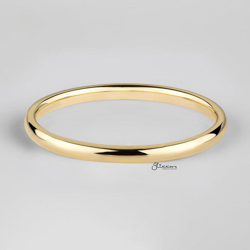 Gold Plated 2mm Wide Glossy Mirror Polished Stainless Steel Plain Band Ring-Jewellery, Men's Rings, Plain Band, Rings, Stainless Steel, Stainless Steel Rings, Women's Jewellery, Women's Rings-SR0277-3_800-Glitters