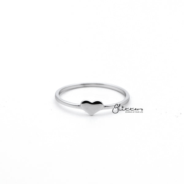 Sterling Silver Heart Shape Women's Rings-Jewellery, Rings, Sterling Silver Rings, Women's Jewellery, Women's Rings-SSR0036_01-Glitters
