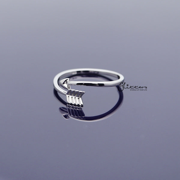 Sterling Silver Arrow Women's Rings-Jewellery, Rings, Sterling Silver Rings, Women's Jewellery, Women's Rings-SSR0039_02-Glitters