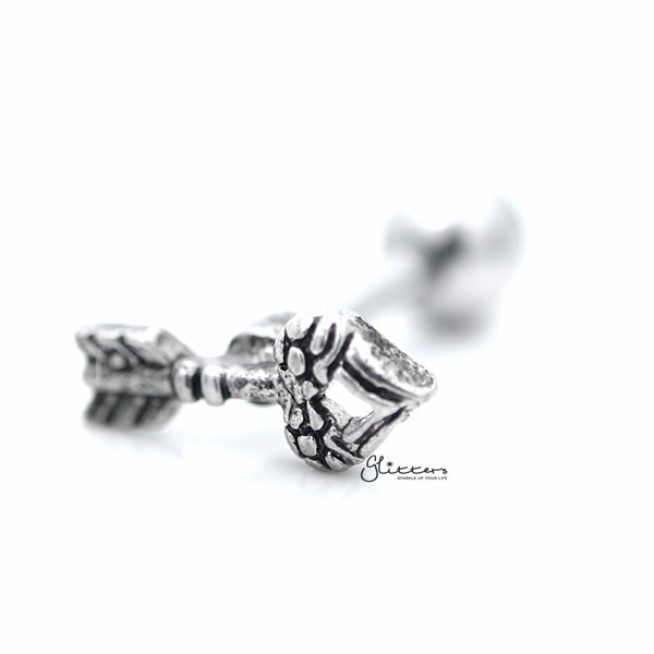 Arrow Tragus Cartilage Earring Stud-Body Piercing Jewellery, Cartilage, Cubic Zirconia, earrings, Jewellery, Tragus, Women's Earrings, Women's Jewellery-TG0094-2_800-Glitters