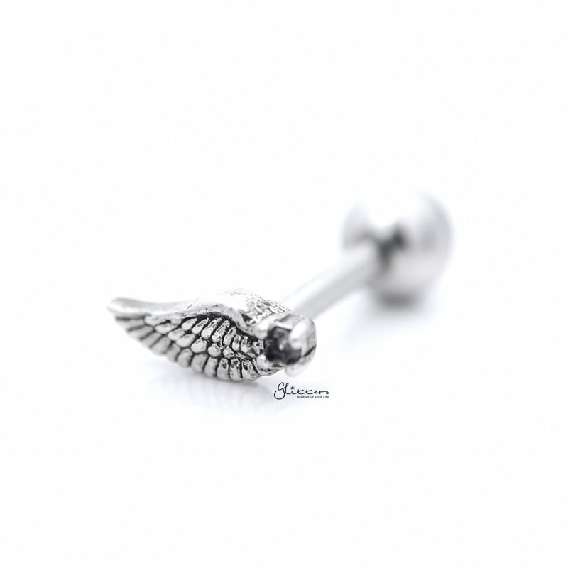 Angel Wing with C.Z Tragus Cartilage Earring Stud-Body Piercing Jewellery, Cartilage, Cubic Zirconia, earrings, Jewellery, Tragus, Women's Earrings, Women's Jewellery-TG0095-2_800-Glitters