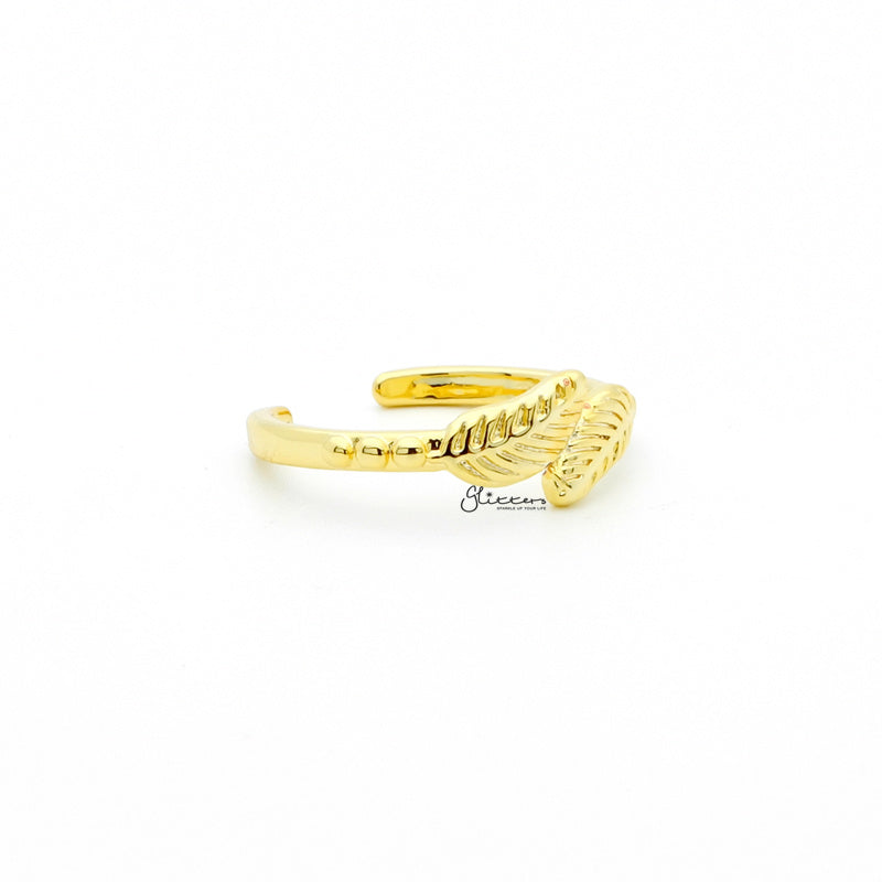 Leaves Pattern Toe Ring - Gold-Jewellery, Toe Ring, Women's Jewellery-1-Glitters