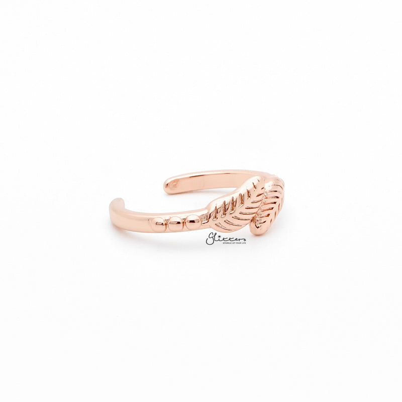 Leaves Pattern Toe Ring - Rose Gold-Jewellery, Toe Ring, Women's Jewellery-1-Glitters