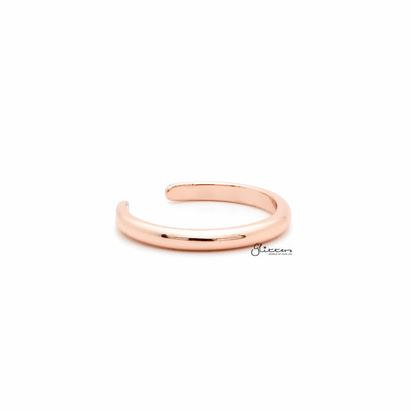 2mm Plain Band Toe Ring - Rose Gold-Jewellery, Toe Ring, Women's Jewellery-1-Glitters