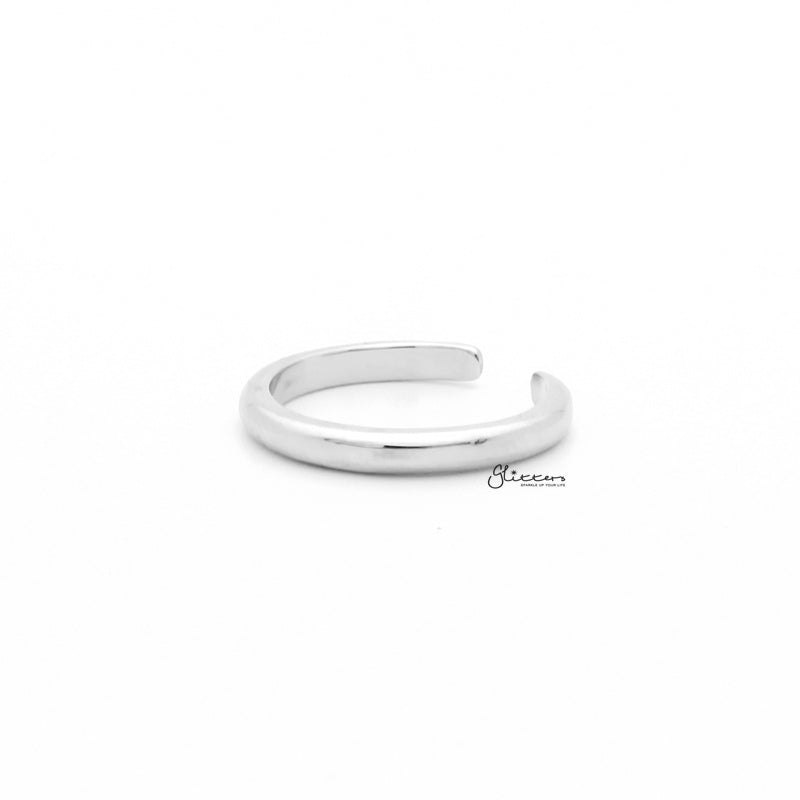 2mm Plain Band Toe Ring - Silver-Jewellery, Toe Ring, Women's Jewellery-1-Glitters