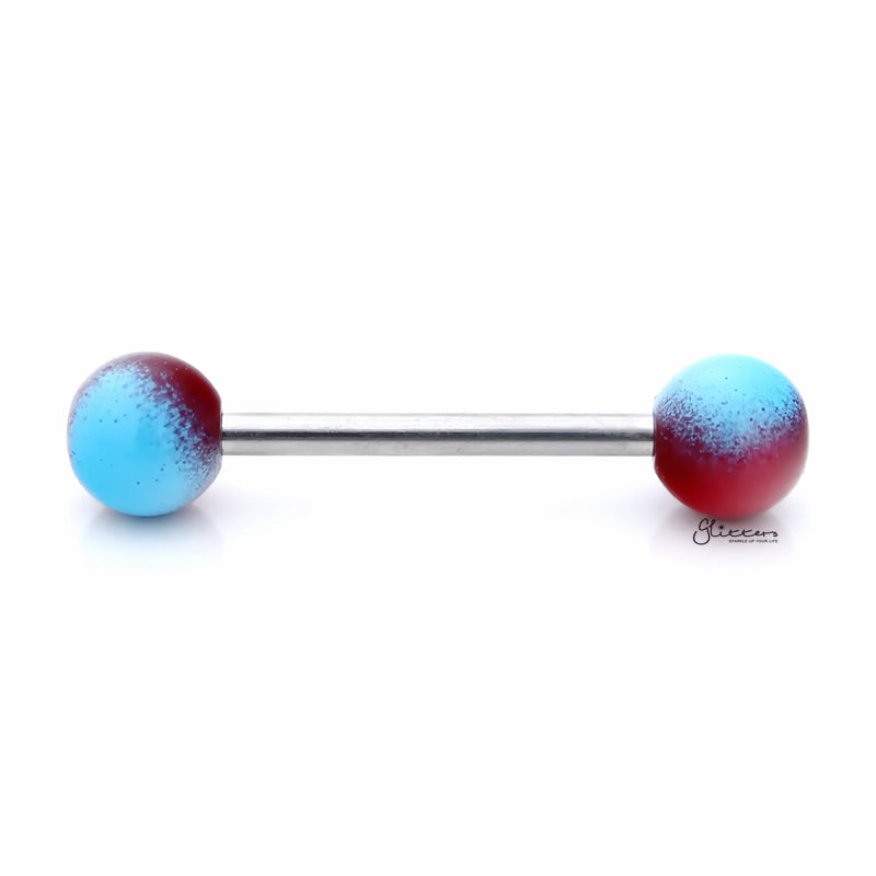 Blue and Red Colour Balls Tongue Barbell-Body Piercing Jewellery, Tongue Bar-TR0001-BR-01_800-Glitters