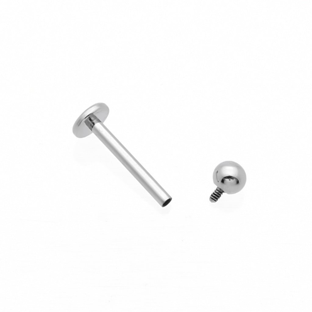 Titanium Labret Studs with Internally Threaded Ball-Body Piercing Jewellery, Conch Earrings, Labret, Monroe, New, Tragus-Tlb0001-3b_1-Glitters
