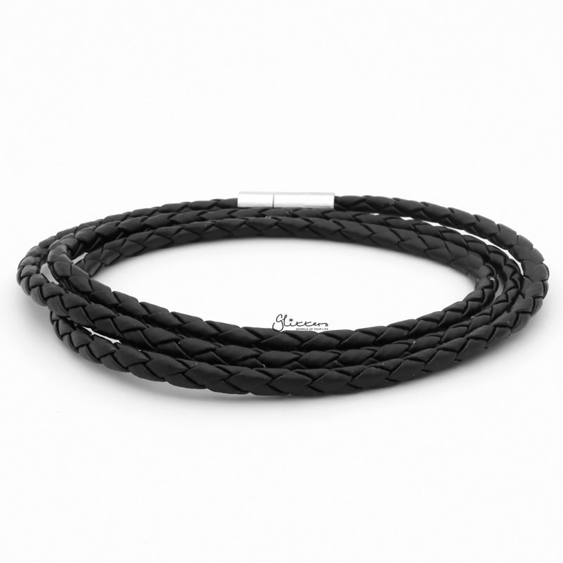 Classic Multilayer Push In Leather Bracelet-Bracelets, Jewellery, leather bracelet, Men's Bracelet, Men's Jewellery, Women's Bracelet, Women's Jewellery-bcl0134-1_1-Glitters