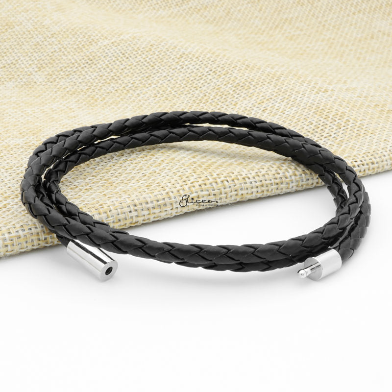 Classic Multilayer Push In Leather Bracelet-Bracelets, Jewellery, leather bracelet, Men's Bracelet, Men's Jewellery, Women's Bracelet, Women's Jewellery-bcl0134-3_1-Glitters