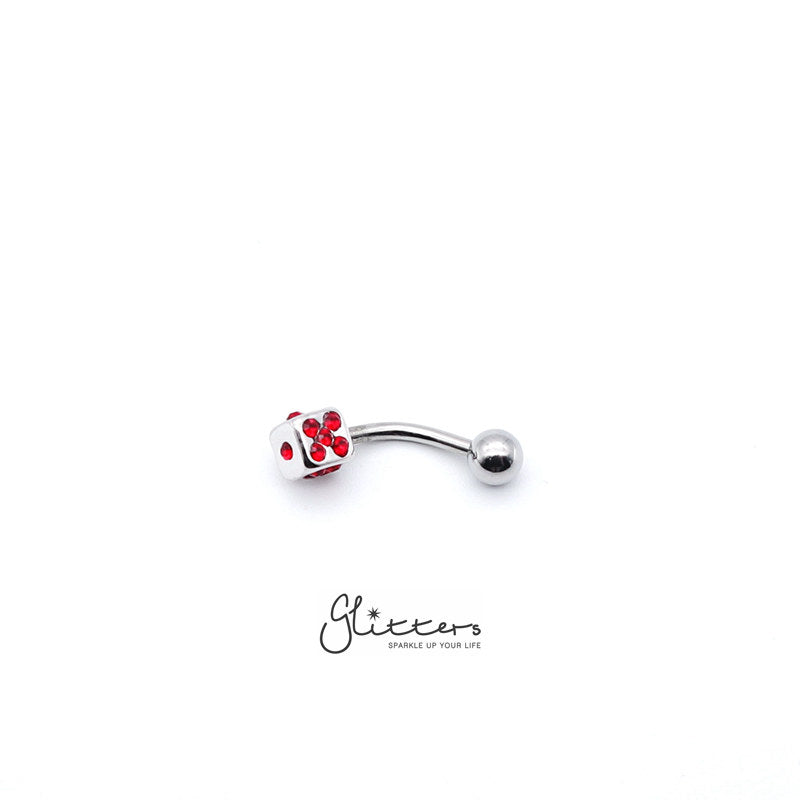 Dice hot sale belly ring