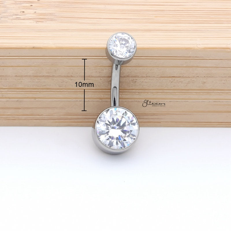 Double piercing belly button on sale ring