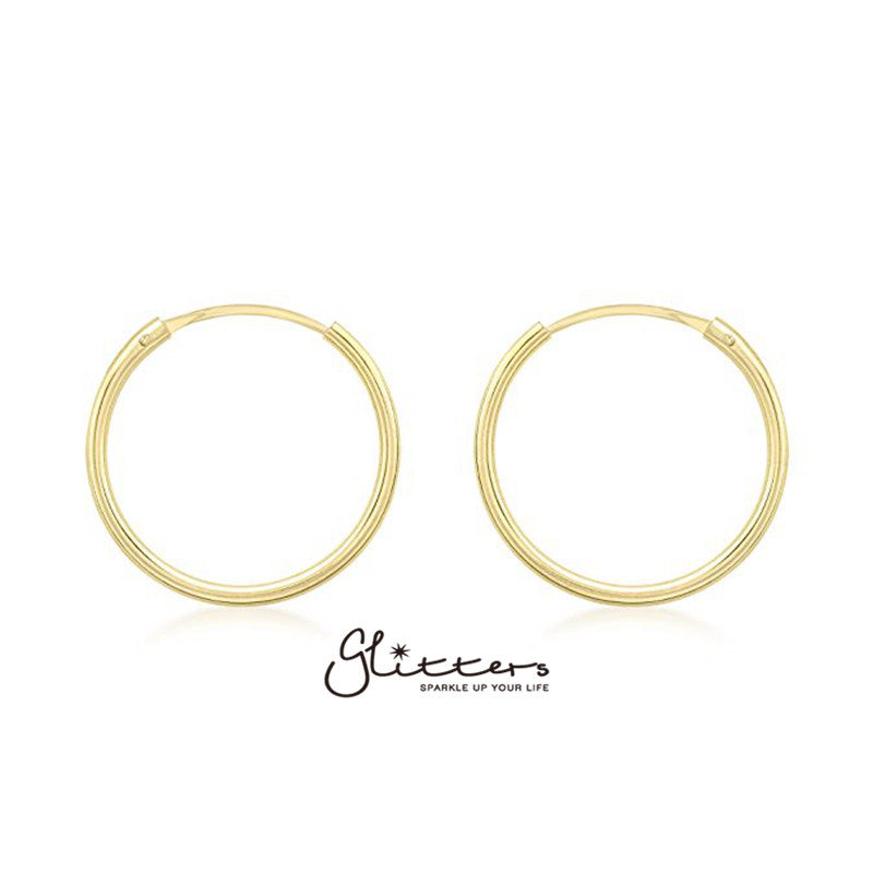 925 Sterling Silver Sleeper Hoop Earrings-10mm|12mm|14mm|16mm-Best Sellers, earrings, Hoop Earrings, Jewellery, Men's Earrings, Men's Jewellery, Women's Earrings, Women's Jewellery-er0149_1_94ae981a-050f-4440-9c0d-dfda076e28b8-Glitters