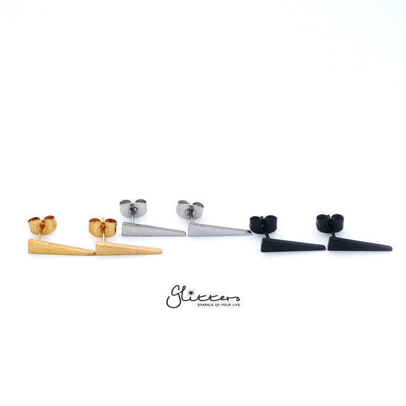 Stainless Steel Men's Long Spike Stud Earrings-Silver | Gold | Black-earrings, Jewellery, Men's Earrings, Men's Jewellery, Stainless Steel, Stud Earrings-er1438-0-Glitters