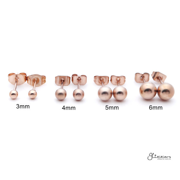 Mens rose gold on sale earrings