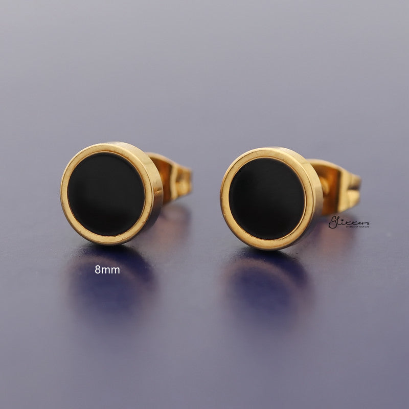 Mens black and hot sale gold earrings