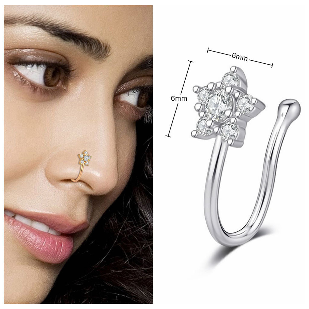 Nose ring deals without piercing gold