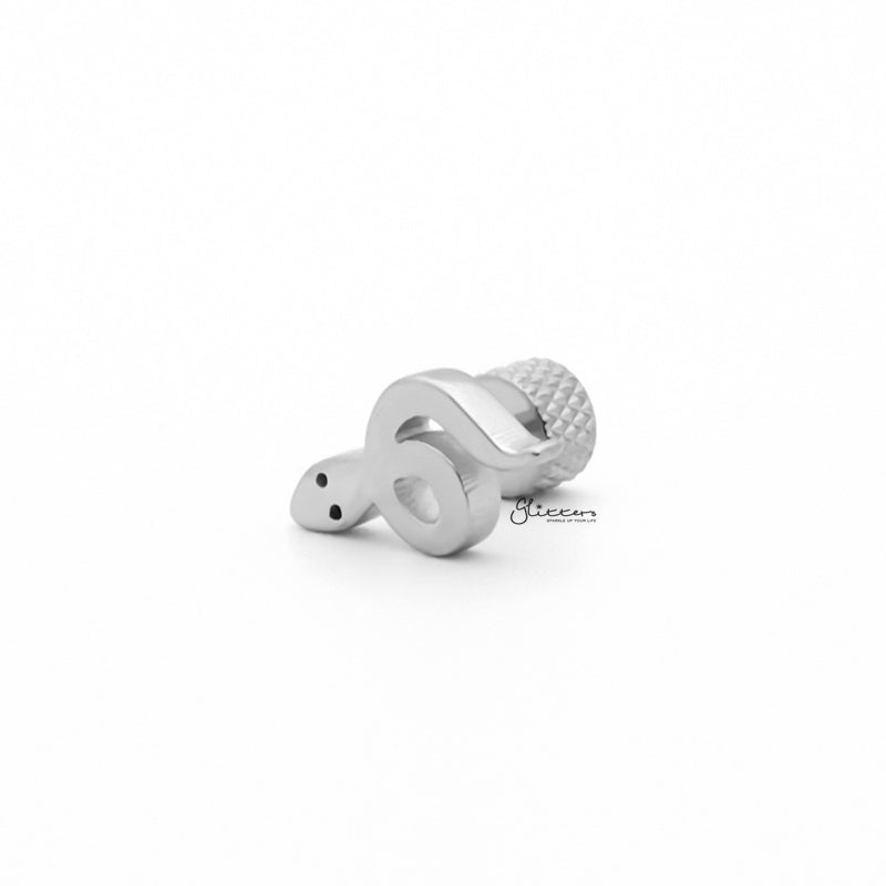 Stainless Steel Snake Fake Plug Earring-Body Piercing Jewellery, earrings, Fake Plug, Jewellery, Men's Earrings, Men's Jewellery, Stainless Steel-fp0196-2_1-Glitters