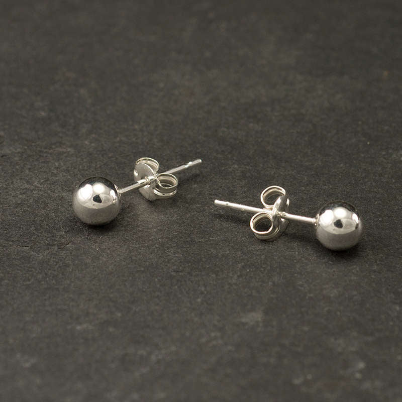 925 Sterling Silver Plain Ball Stud Earrings-3mm | 4mm | 5mm-earrings, Jewellery, Men's Earrings, Men's Jewellery, Stud Earrings, Women's Earrings, Women's Jewellery-398385825_56v1_8dfce628-c2bc-4019-8749-5b1b2fa2932d-Glitters