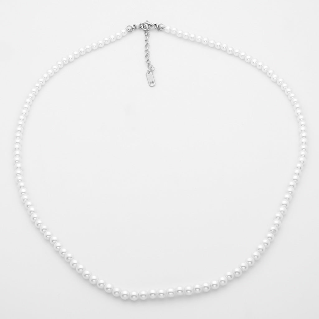 4mm Shell Pearls Chain Necklaces-Necklaces-1-Glitters