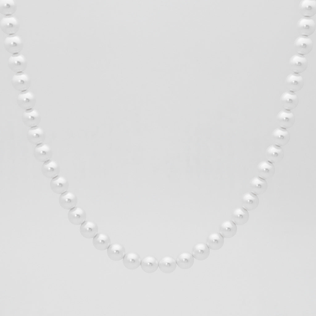 8mm Shell Pearls Chain Necklaces-Necklaces-3-Glitters