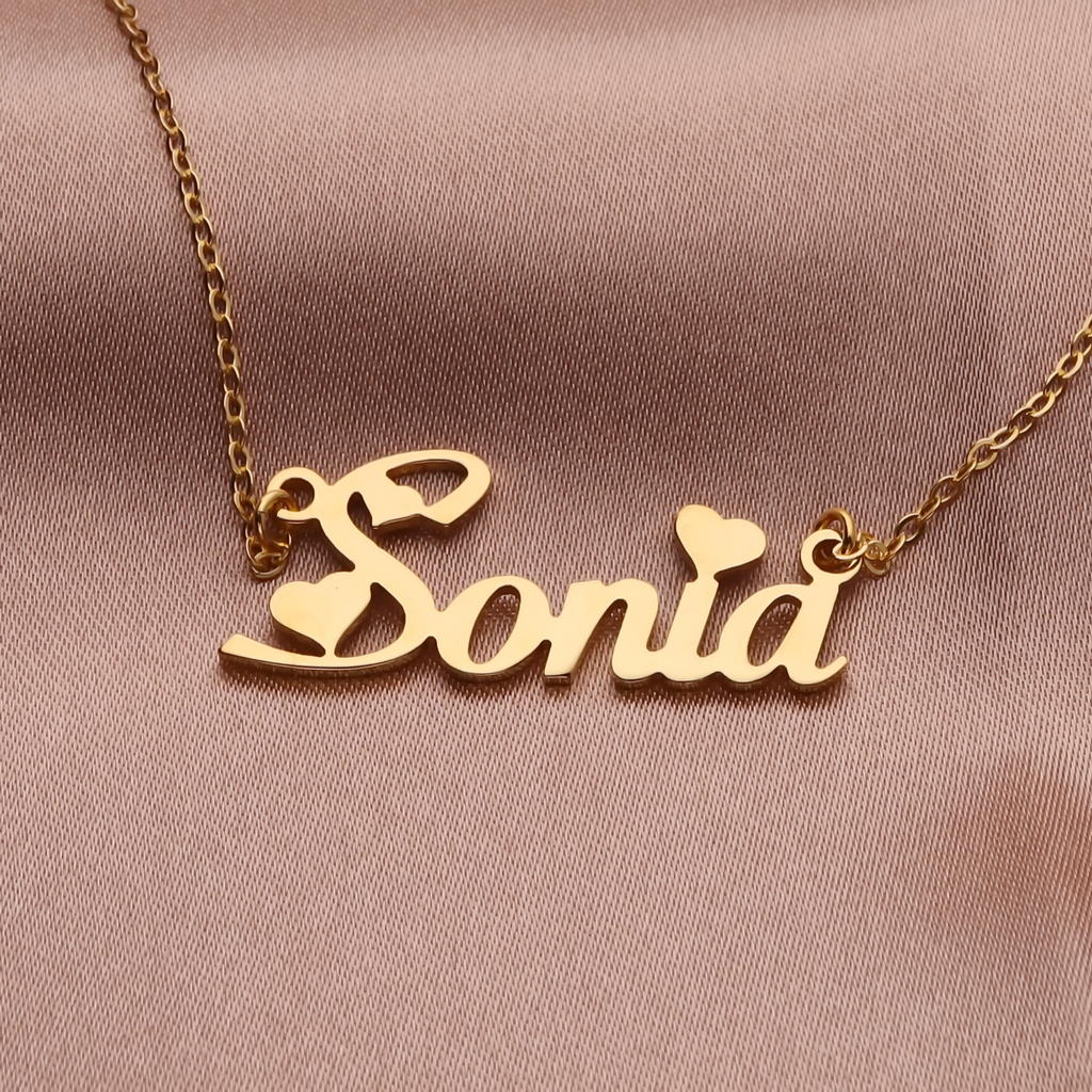Personalized 24K Gold Plated over Sterling Silver Name Necklace-Best Sellers, Name Necklace, Personalized-nnk01-new9-Glitters