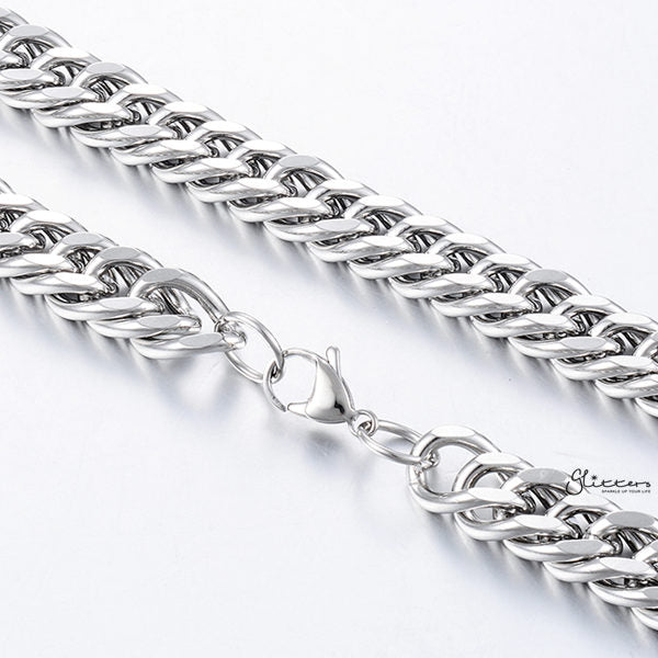 Stainless Steel Curb Link Chain Necklaces - 5.5mm width | 61cm length-Chain Necklaces, Jewellery, Men's Chain, Men's Jewellery, Men's Necklace, Necklaces, Stainless Steel, Stainless Steel Chain-sc0028-03-Glitters