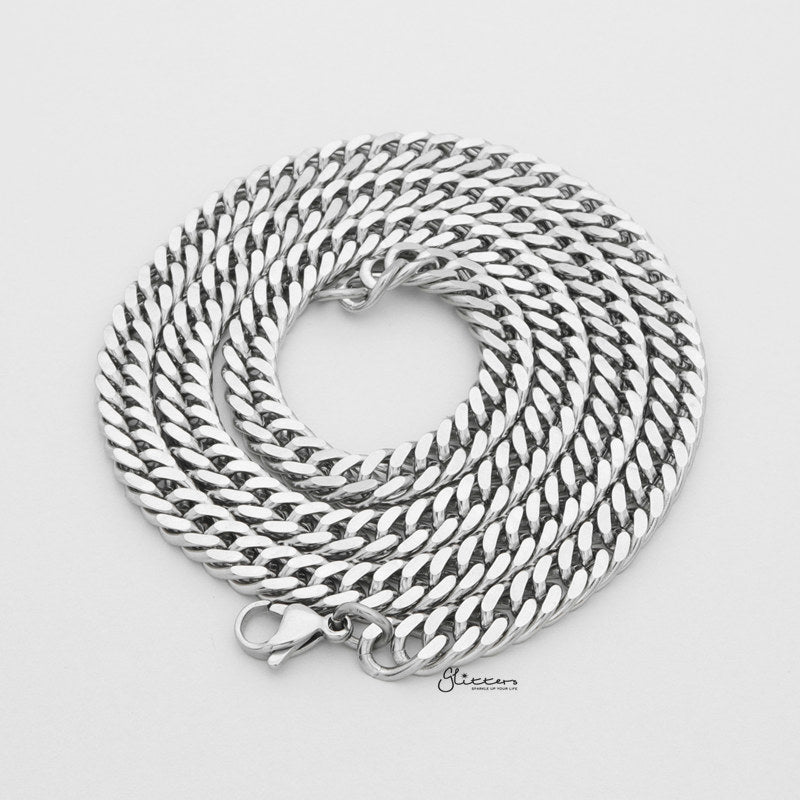 Stainless Steel Curb Link Chain Necklaces - 5.5mm width | 61cm length-Chain Necklaces, Jewellery, Men's Chain, Men's Jewellery, Men's Necklace, Necklaces, Stainless Steel, Stainless Steel Chain-sc0029-3_7356da0a-8efb-4937-bc9d-4ed262e01a69-Glitters