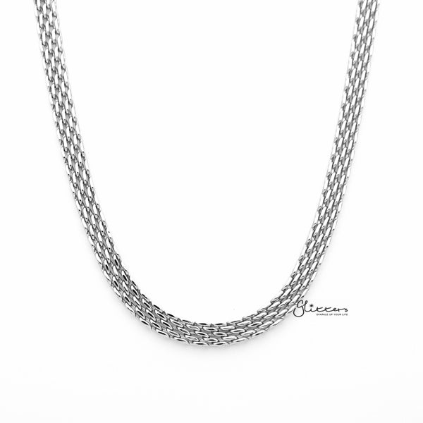 Stainless Steel Multi Link Chain Men's Necklaces - 6mm width | 61cm length-Chain Necklaces, Jewellery, Men's Chain, Men's Jewellery, Men's Necklace, Necklaces, Stainless Steel, Stainless Steel Chain-sc0068-Glitters