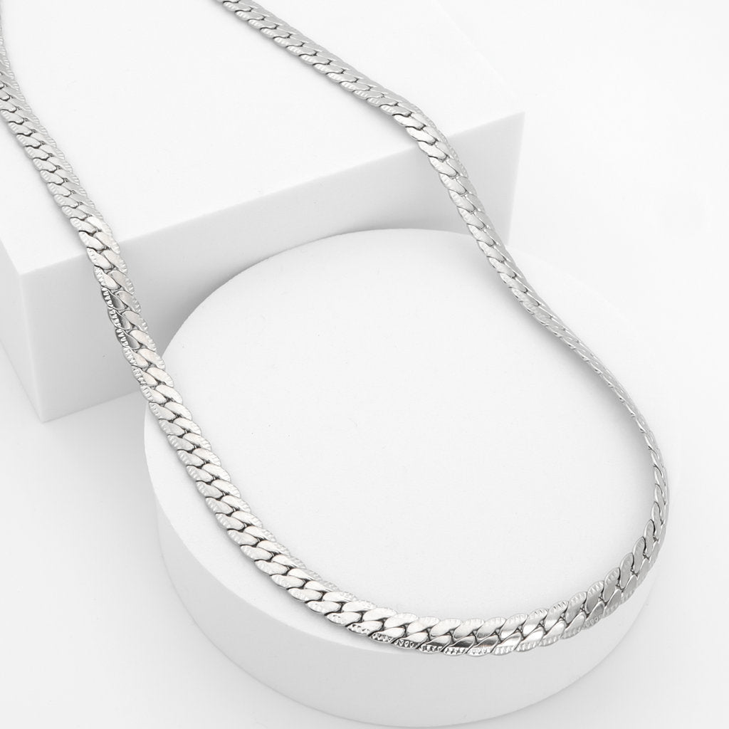 Stainless Steel 6mm Pattern Link Chain Necklace-Chain Necklaces, Jewellery, Men's Chain, Men's Jewellery, Men's Necklace, Necklaces, New, Stainless Steel, Stainless Steel Chain-sc0104-2_1-Glitters