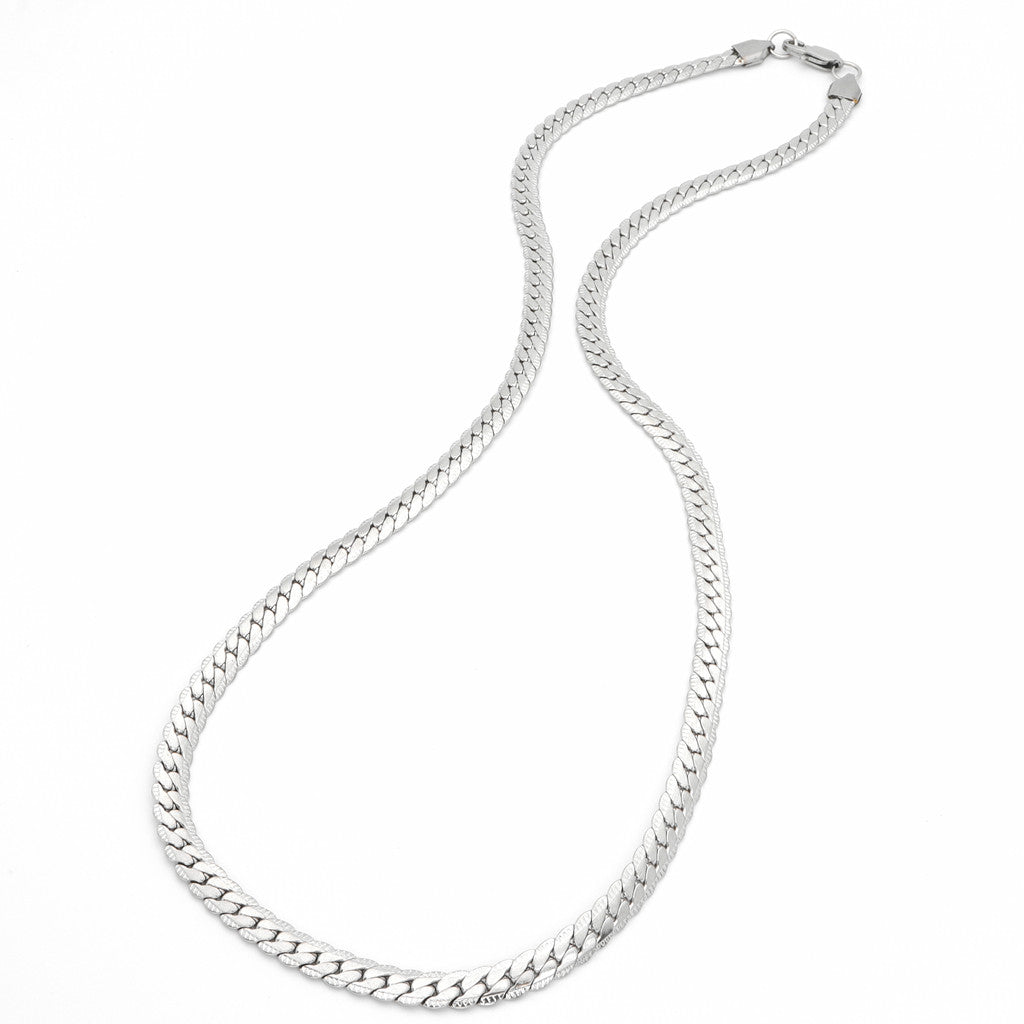 Stainless Steel 6mm Pattern Link Chain Necklace-Chain Necklaces, Jewellery, Men's Chain, Men's Jewellery, Men's Necklace, Necklaces, New, Stainless Steel, Stainless Steel Chain-sc0104-3_1-Glitters