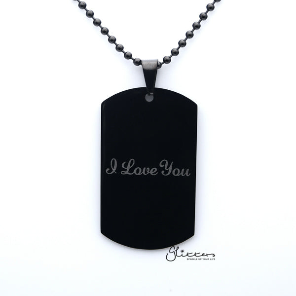 Personalised dog tag necklaces sale