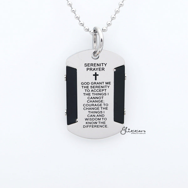 Serenity prayer outlet dog tag necklace