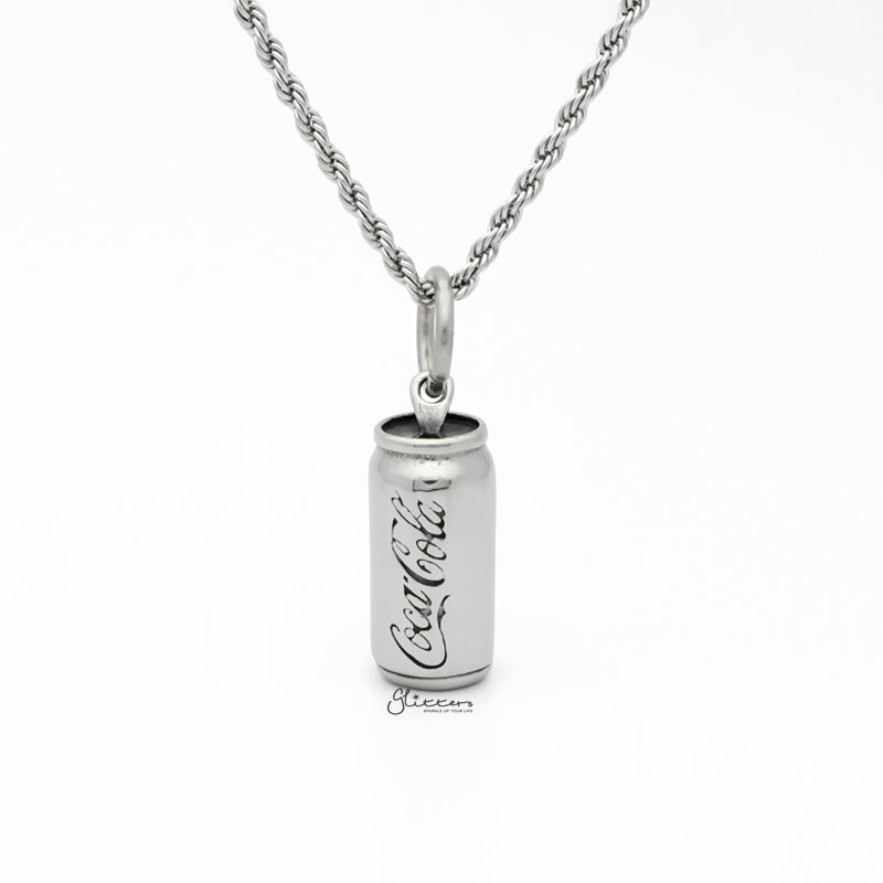Stainless Steel Coca Cola Can Pendant-Jewellery, Men's Jewellery, Men's Necklace, Necklaces, Pendants, Stainless Steel, Stainless Steel Pendant-sp0279-1_1-Glitters