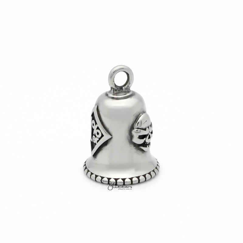 1% ER Stainless Steel Bell Pendant - Silver-Jewellery, Men's Jewellery, Men's Necklace, Necklaces, Pendants, Stainless Steel, Stainless Steel Pendant-sp0292-S5_1-Glitters