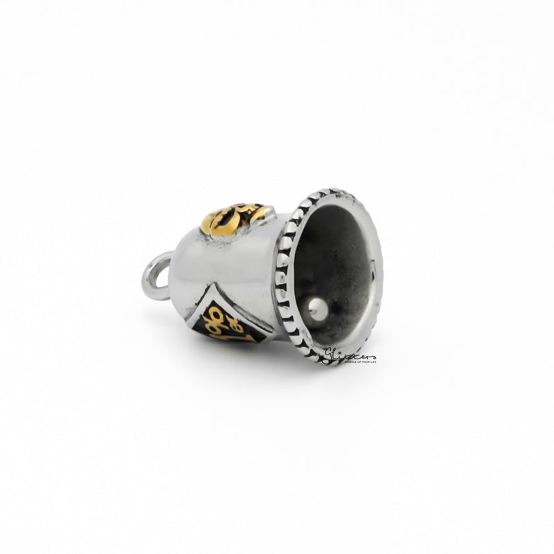 1% ER Stainless Steel Bell Pendant - Gold-Jewellery, Men's Jewellery, Men's Necklace, Necklaces, Pendants, Stainless Steel, Stainless Steel Pendant-sp0292-g5_1-Glitters