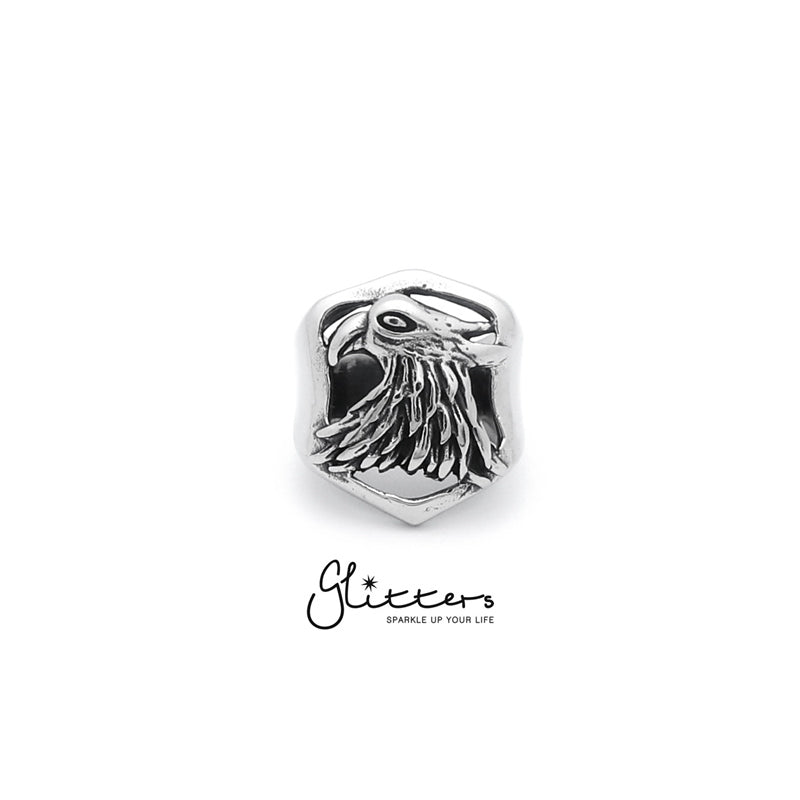 Stainless Steel Eagle Cast Ring-Jewellery, Men's Jewellery, Men's Rings, Rings, Stainless Steel, Stainless Steel Rings-sr0139_1-Glitters