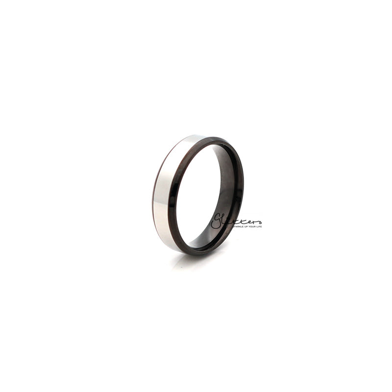 6mm Wide Stainless Steel Black 2-Tone Polished Center Band Ring-Jewellery, Men's Jewellery, Men's Rings, Rings, Stainless Steel, Stainless Steel Rings-sr0147_2__800-Glitters