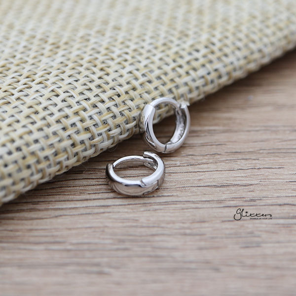 925 Sterling Silver Plain 2mm wide One-Touch Hoop Earrings-earrings, Hoop Earrings, Jewellery, Women's Earrings, Women's Jewellery-sse0141_600-Glitters