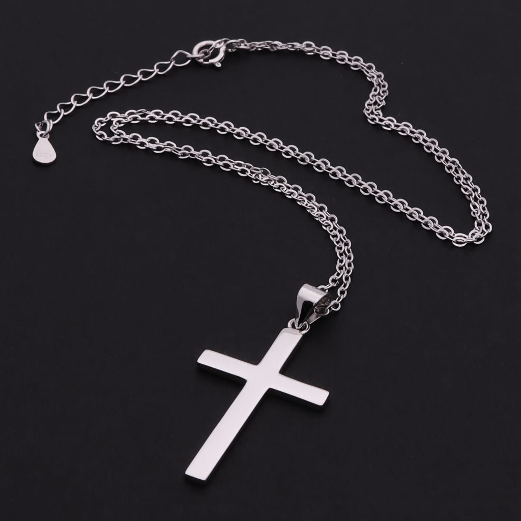 0.9cttw D Color 2.5mm Full Moissanite Cross Necklace Women For Women 925  Sterling Silver Pendant Christian Religiou Fine Jewelry - AliExpress