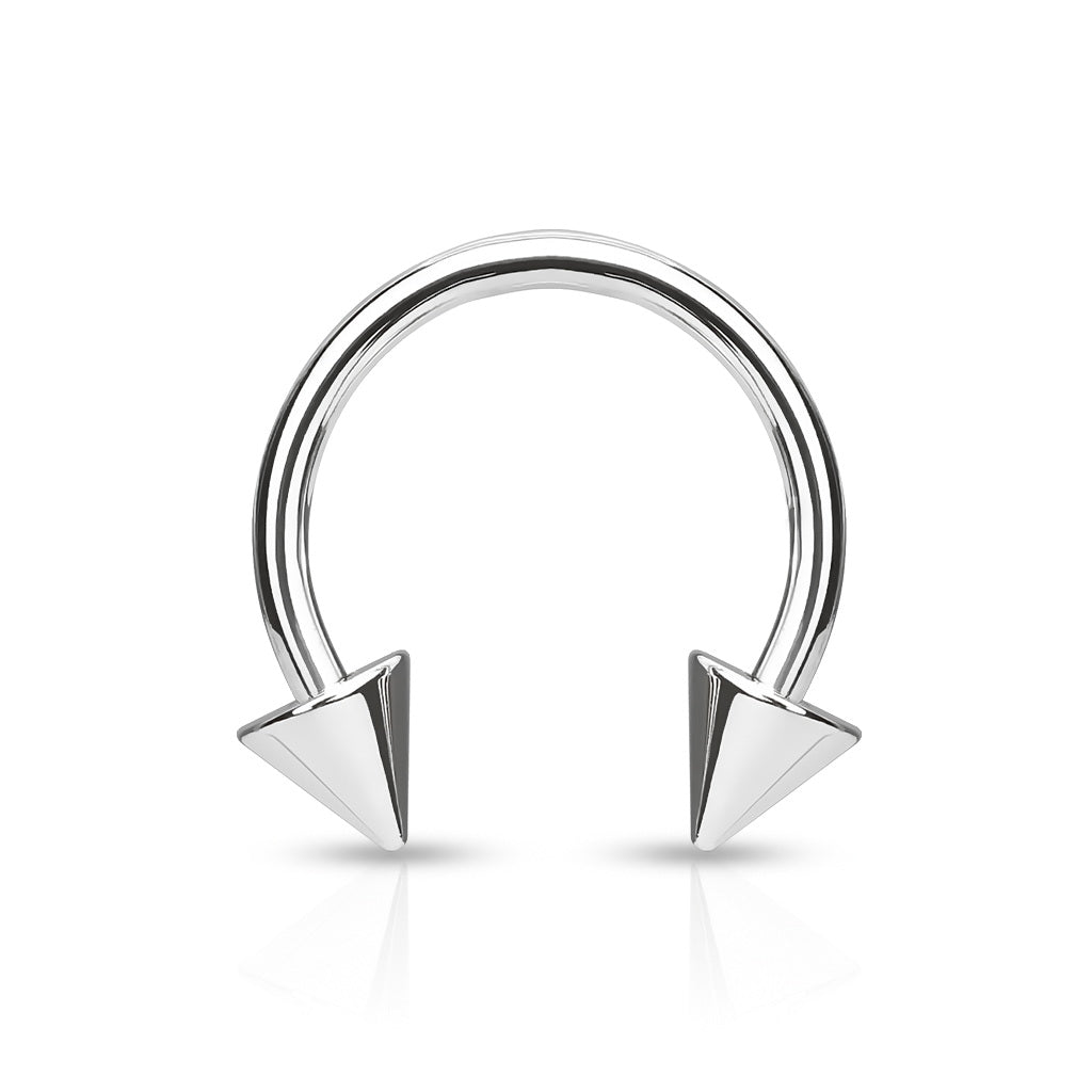 thumbnail image 2 of Rainbow 12g Titanium Horseshoe Barbells – 1/2" Dia, Anodized, 316L Surgical Steel, Pair 2 of 6