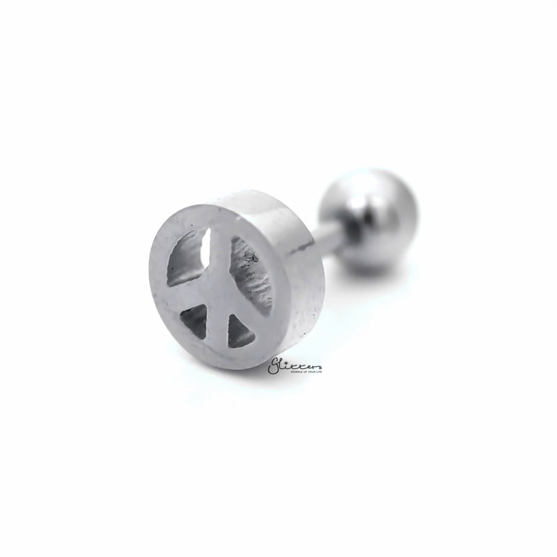 Tragus earring clearance front screw